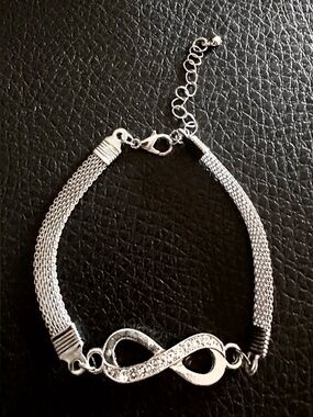 Silver Infinity Chain Bracelet - Women Jewelry